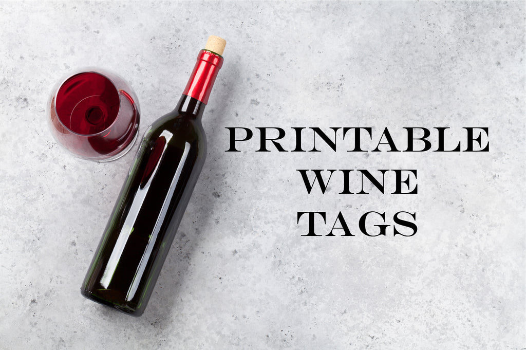 Printable Wine Tags