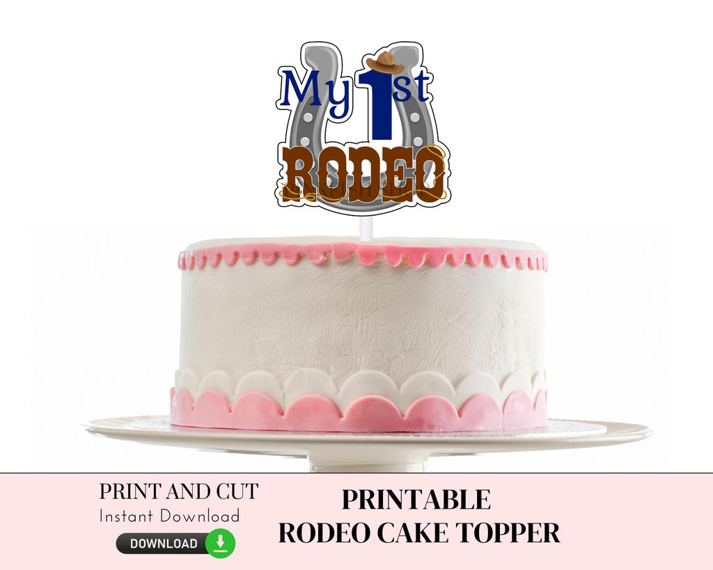 Printable Rodeo cake topper