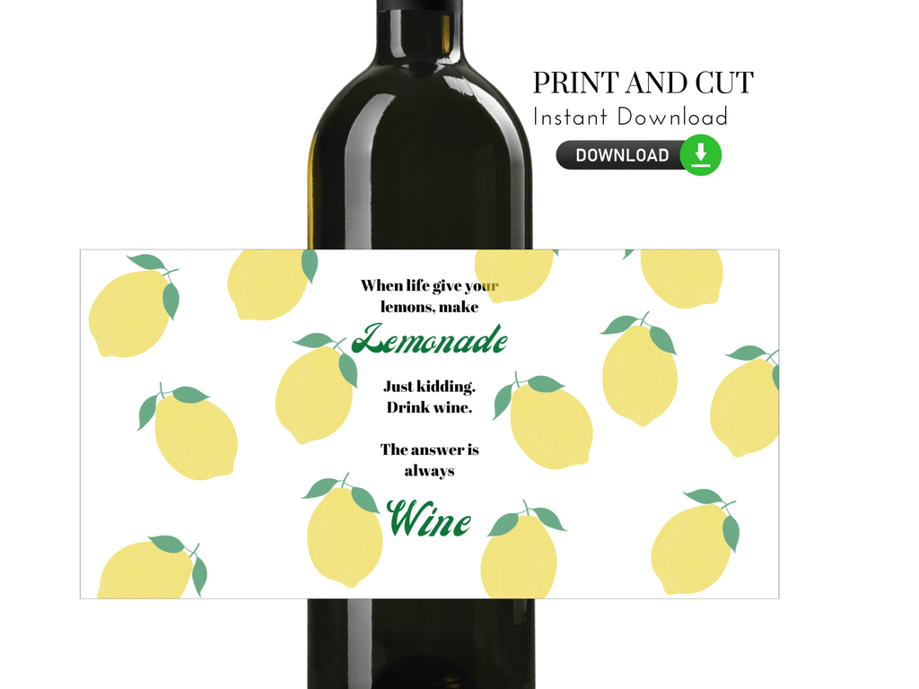 Printable wine tag for someone who is having a hard time. Just download and print and cut as many as you need. 