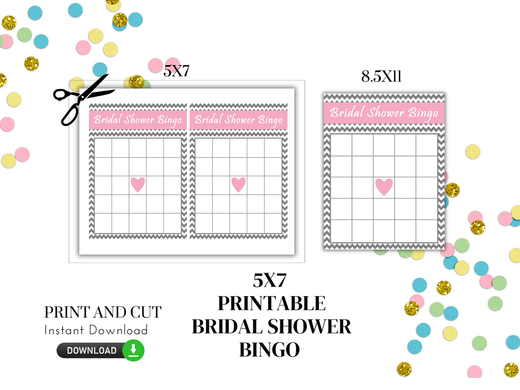 Printable Bridal Shower Bingo