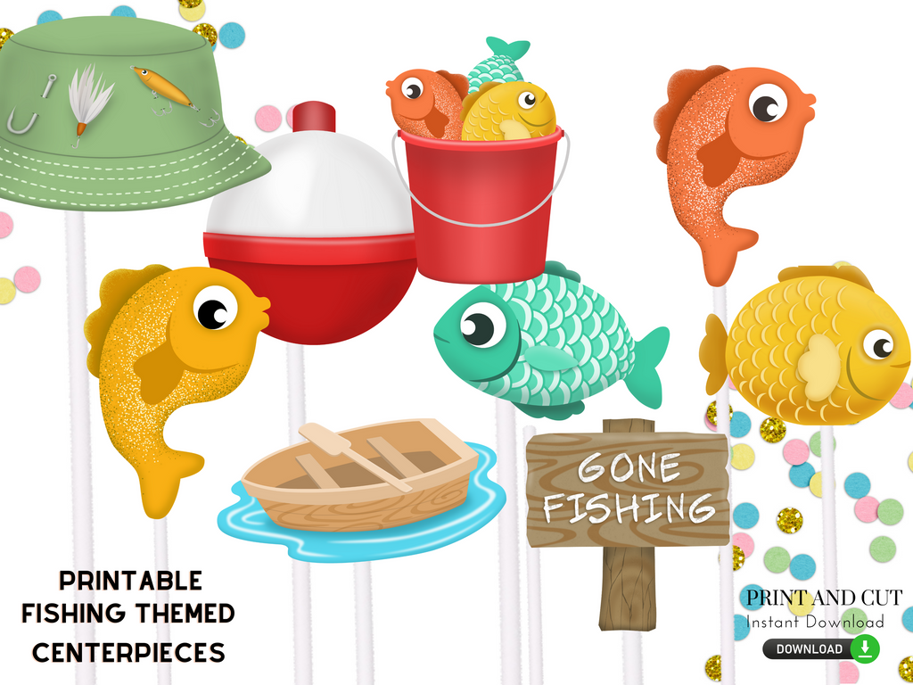 Fishing Centerpieces (Printable)