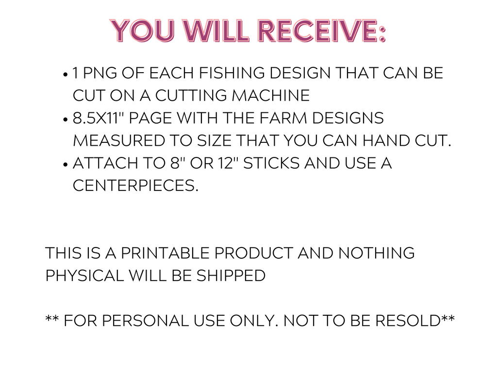 Fishing Centerpieces (Printable)