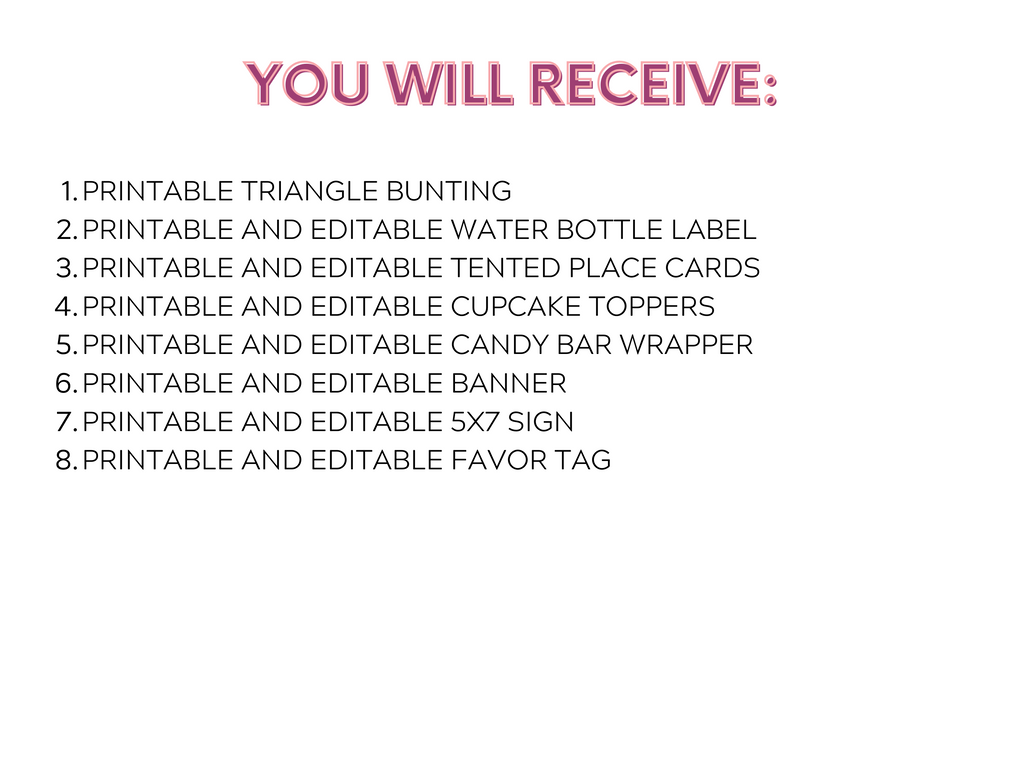 Printable and Editable Mummy Party Package