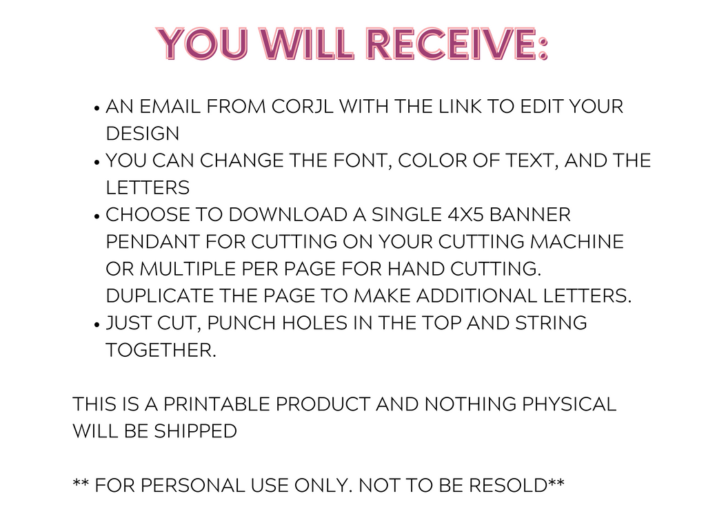 Printable and Editable Groovy Banner