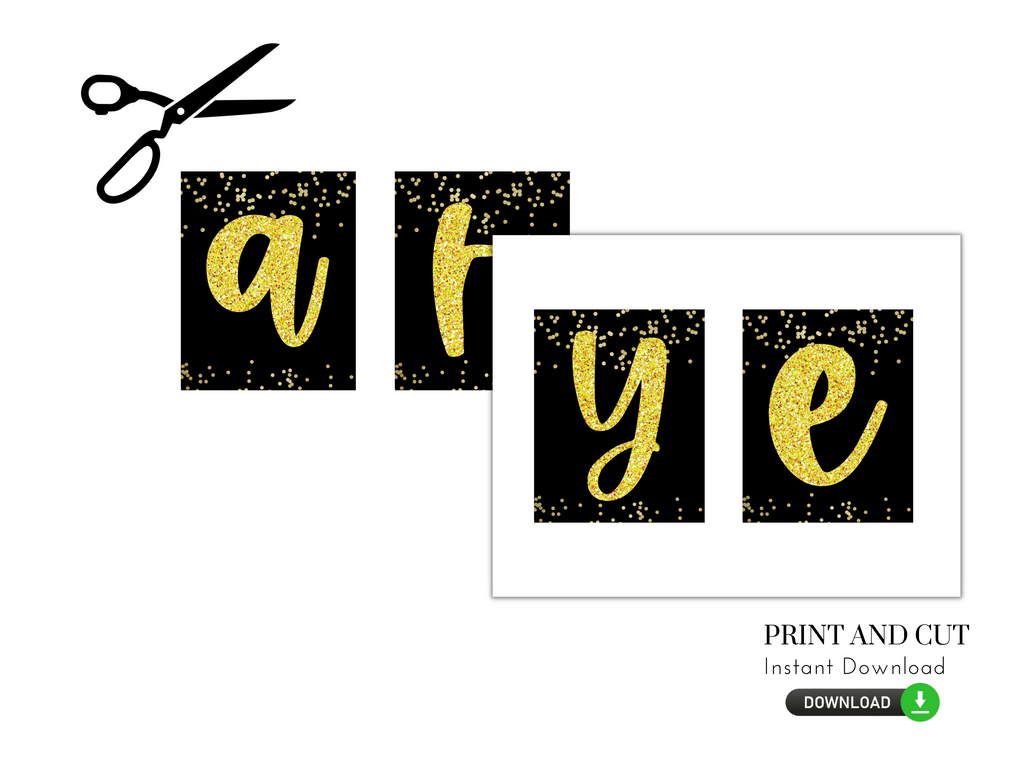 Printable 40th Birthday Banner