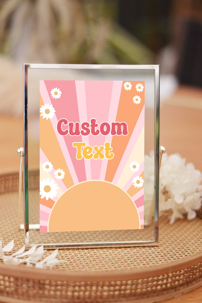 Groovy 5x7 Sign - Printable and Editable