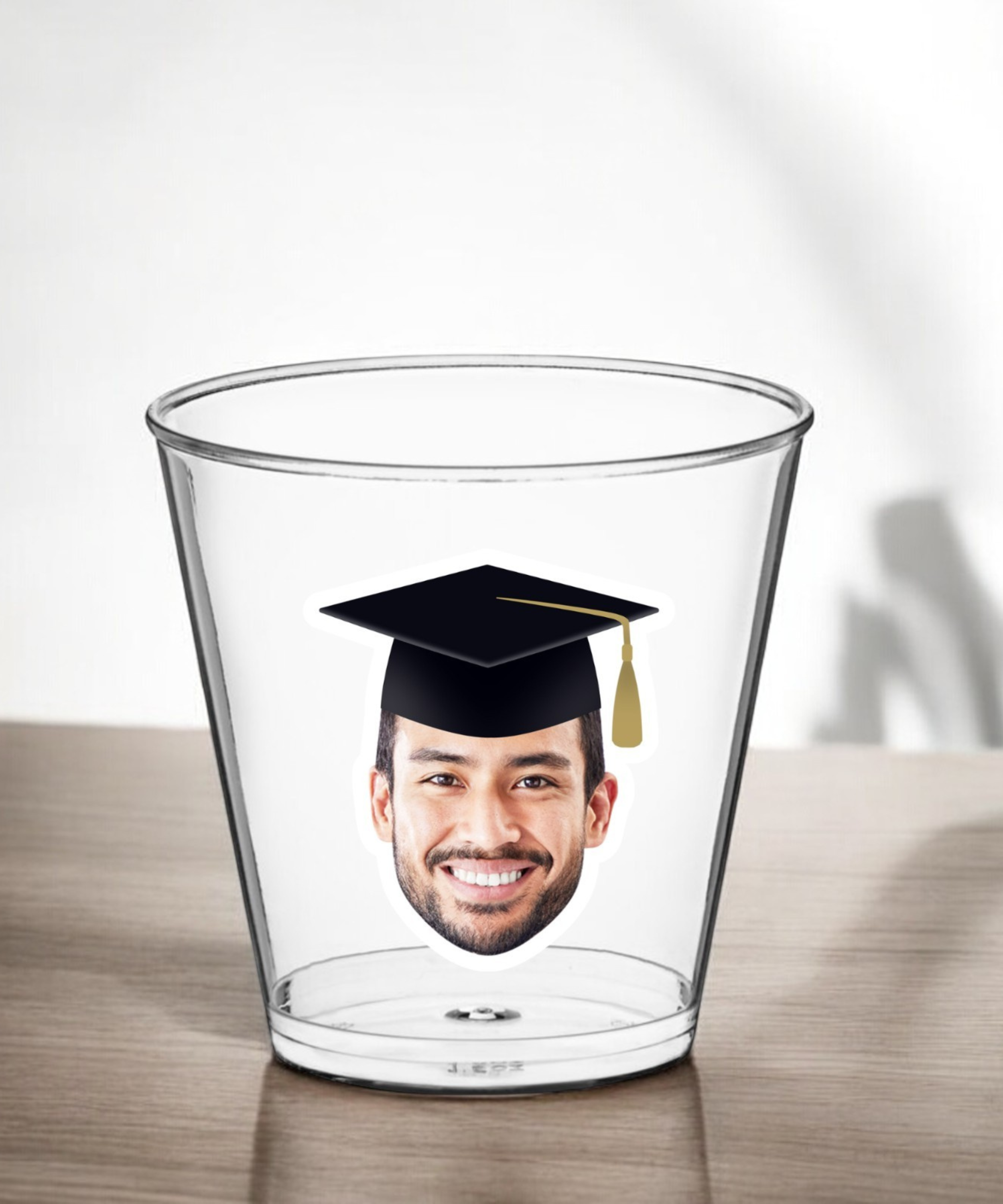 Graduation Shot Glasses Customized with Photo Disposable