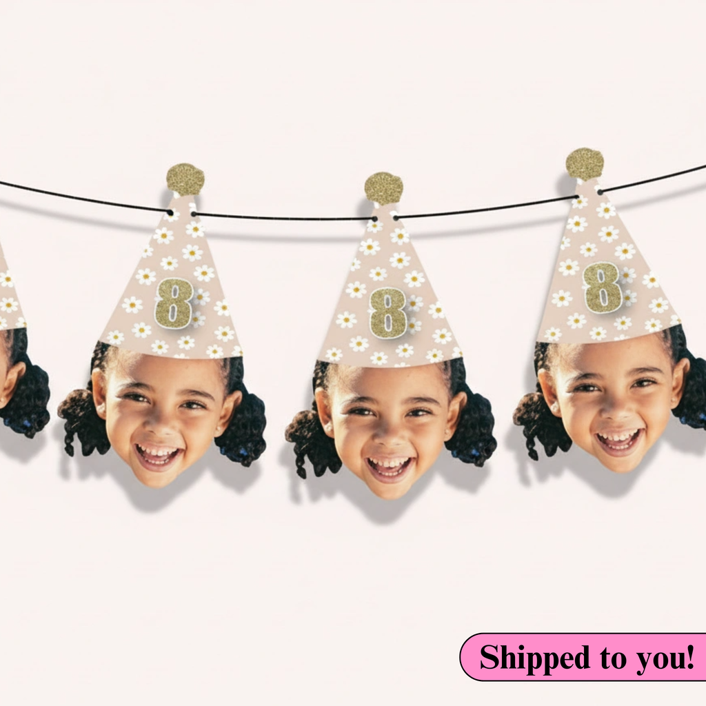 Boho Daisy Photo Banner