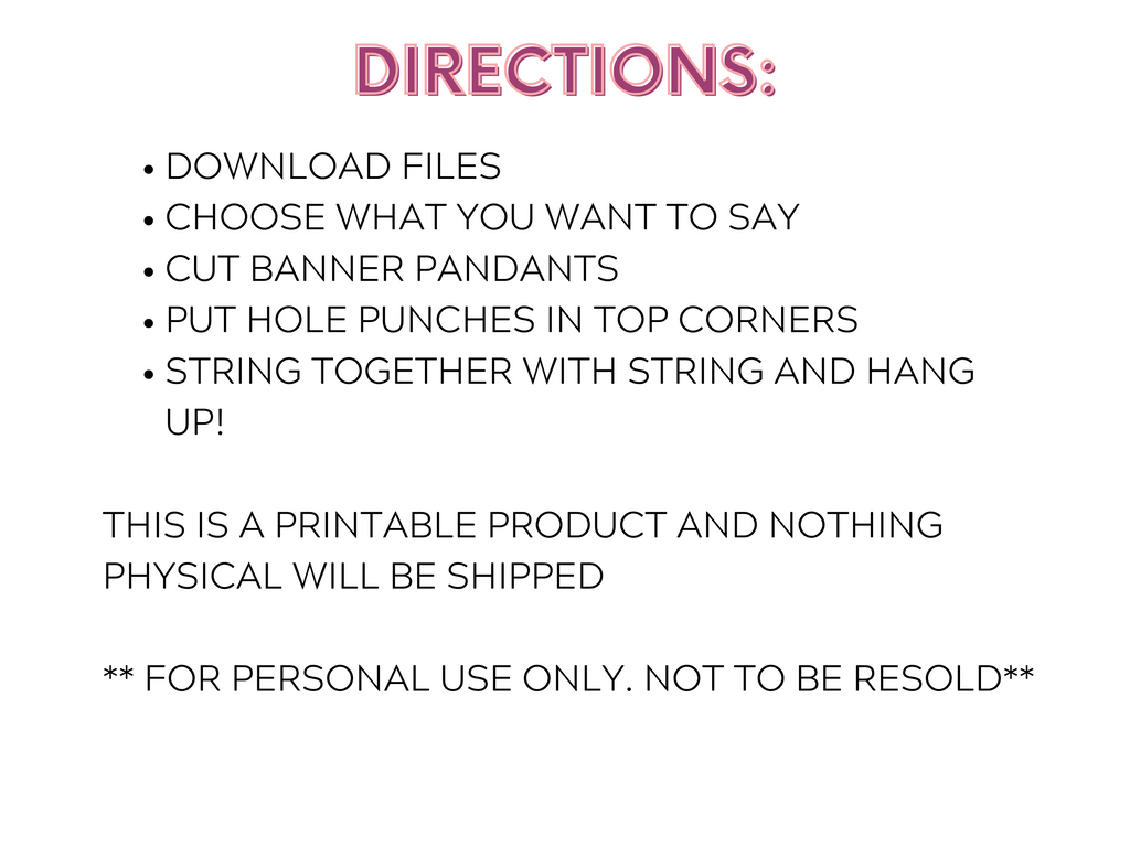 Printable and Editable Mummy Banner