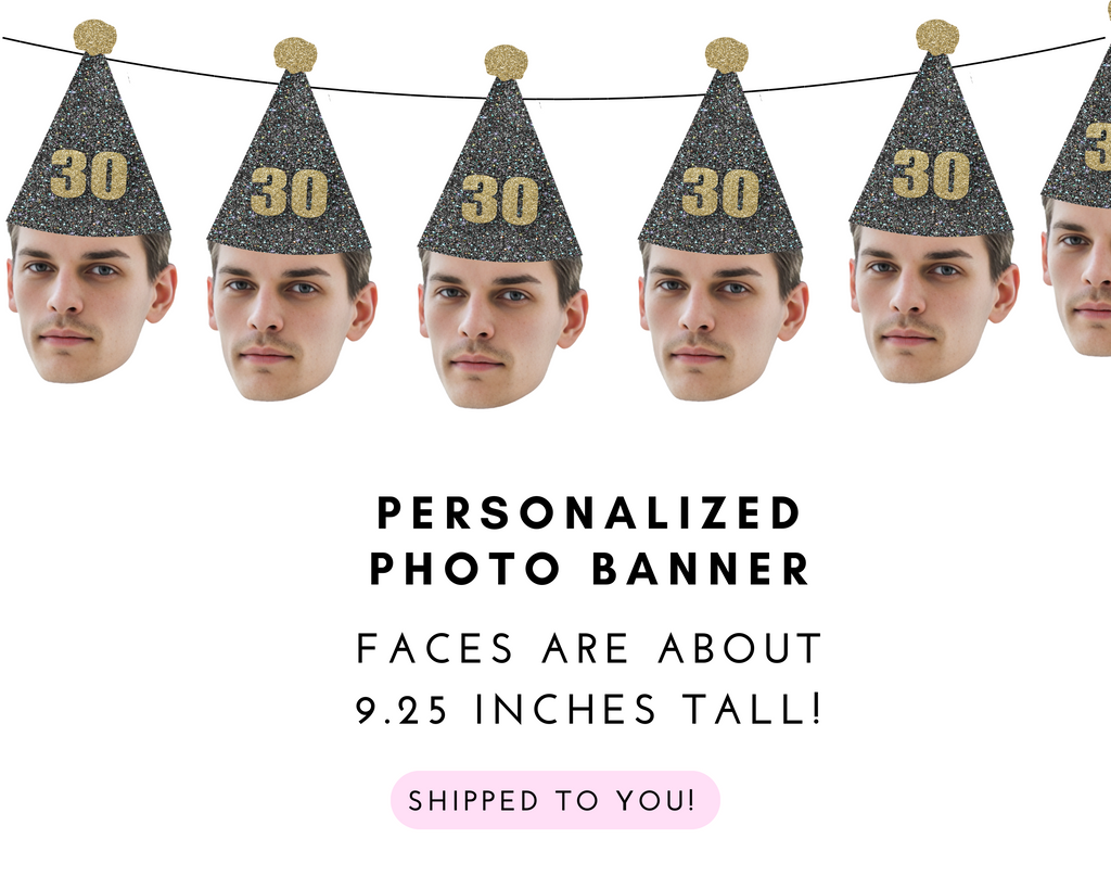Information about the face banner party decorations