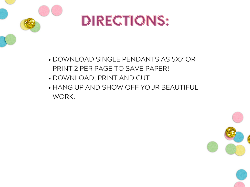 Instant Download Bear Birthday Party Decoration