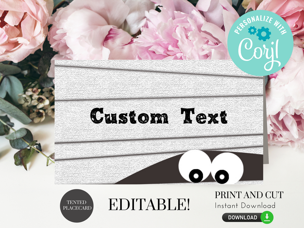 Printable and Editable Mummy Place Cards