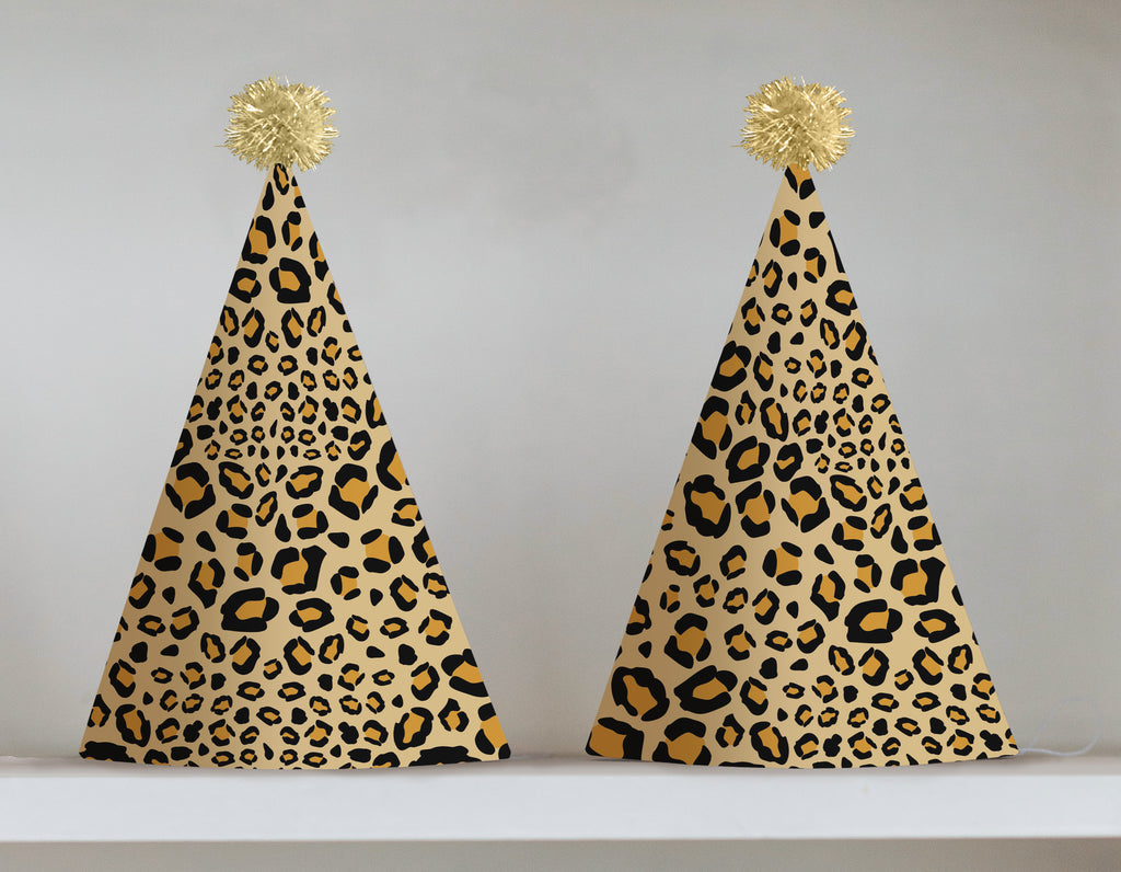 Cheetah Print Party Hat - Printable