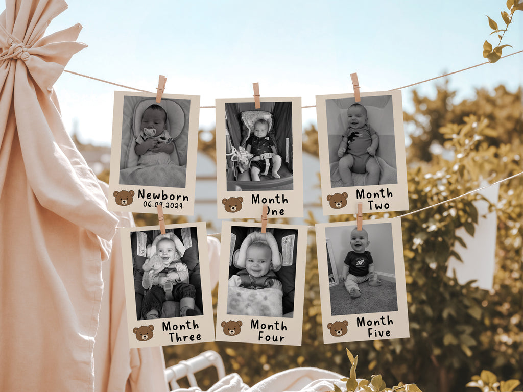 Bearly One Monthly Photo Banner
