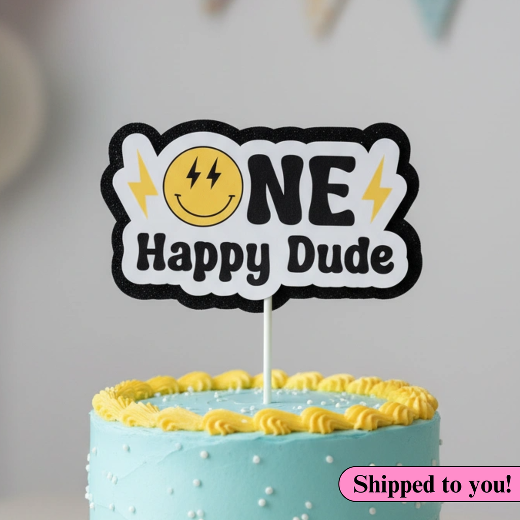 One Happy Dude Cake Topper