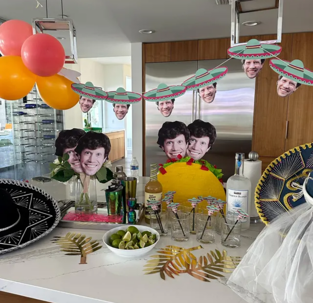 custom photo fans for a bachelorette or bachelor party
