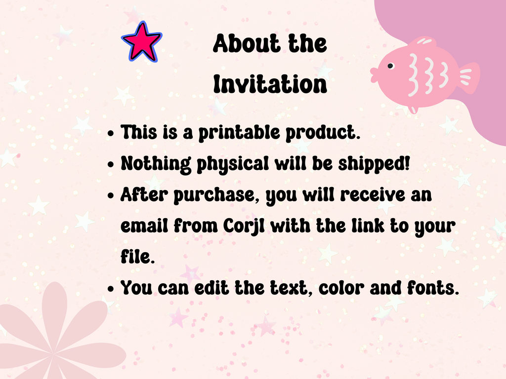 about the pink bow invitations