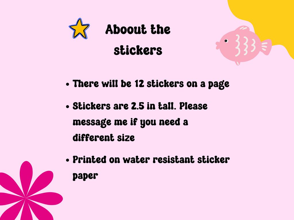 about the train themed stickers