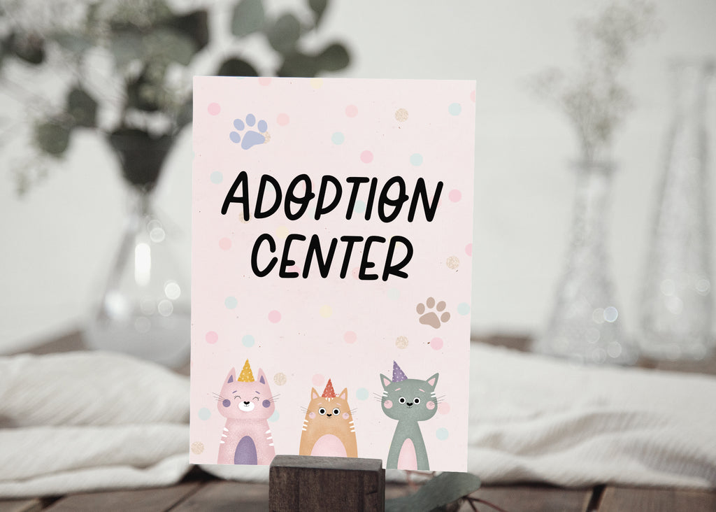 Printable Pet Pawty Sign Package 5x7 (8 signs)