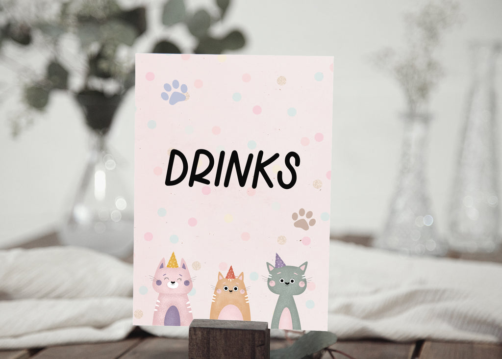 Printable Pet Pawty Sign Package 5x7 (8 signs)