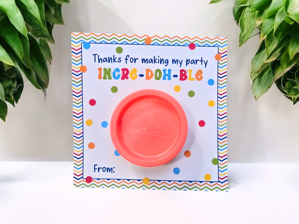 example of the play dough tag by leaves