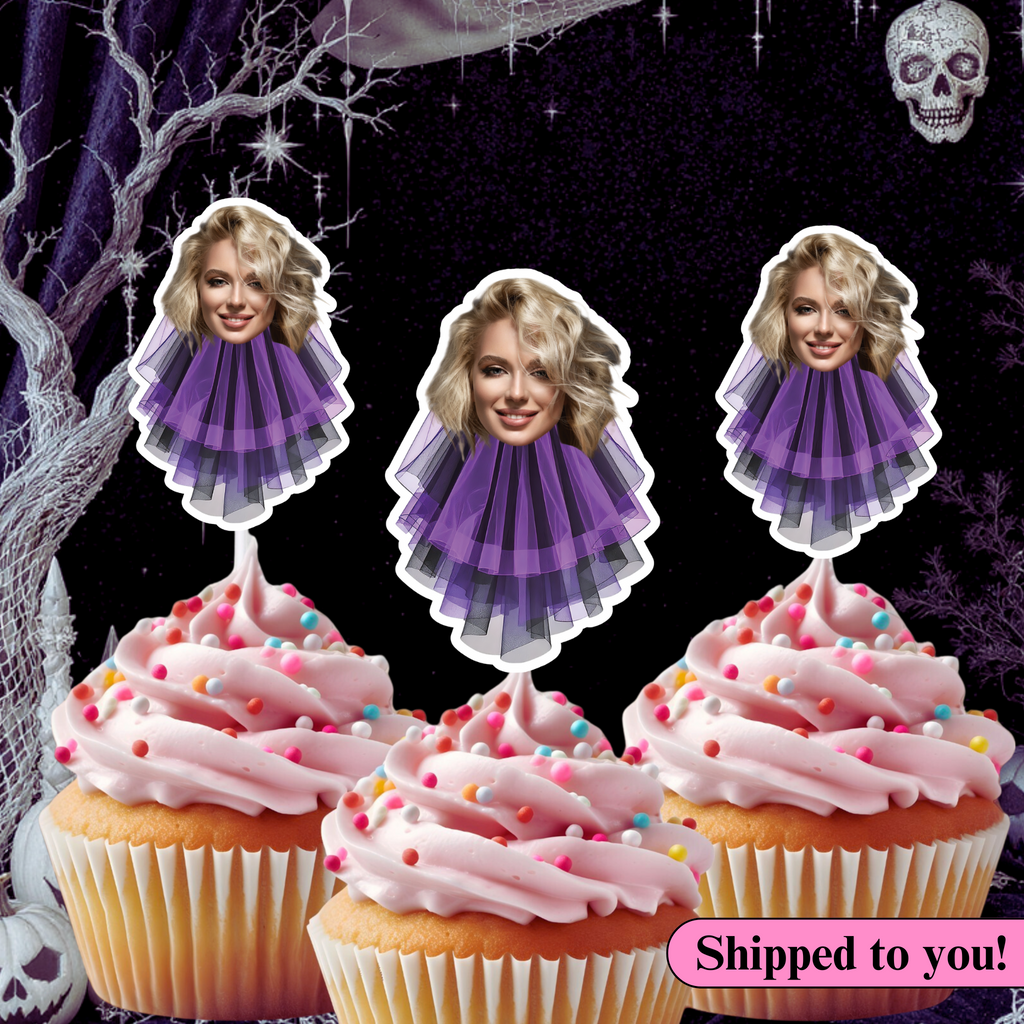 cupcake toppers for bride or die bachelorette