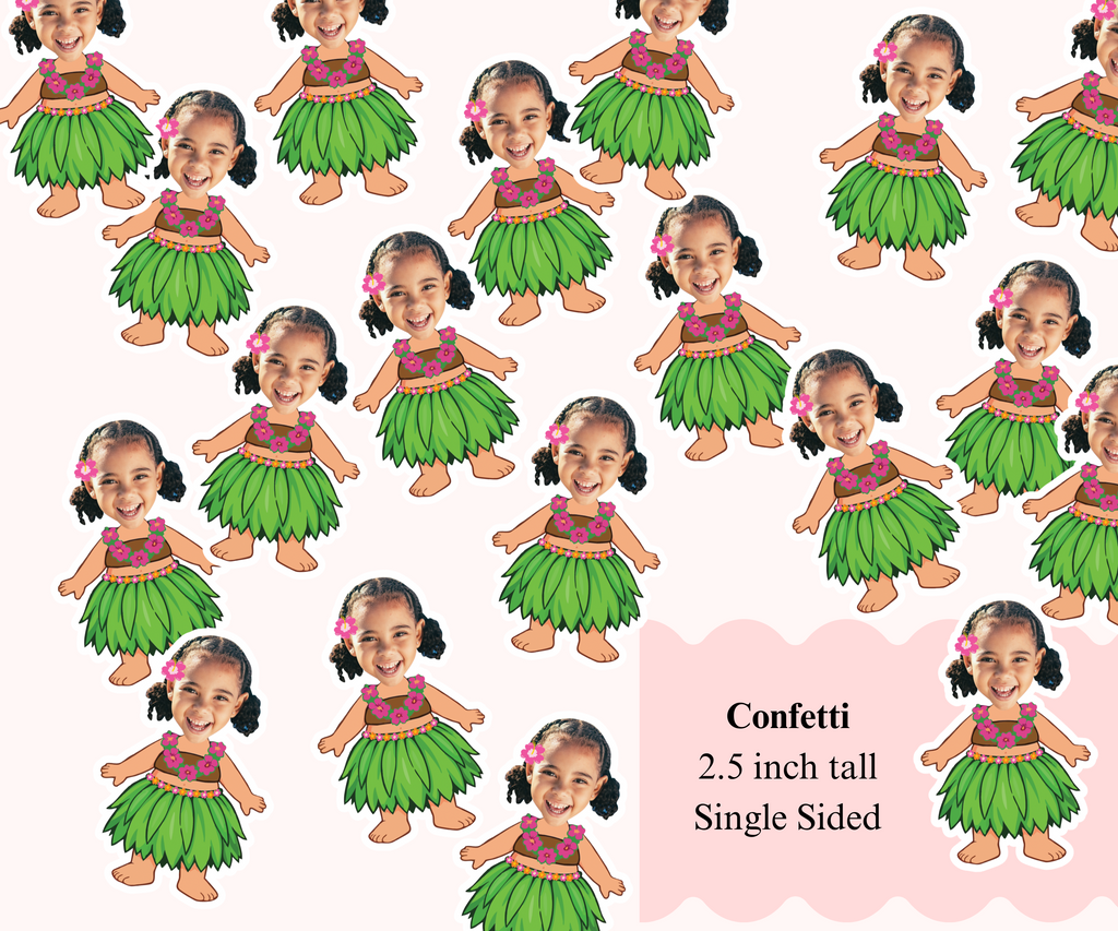 hawaiian themed confetti