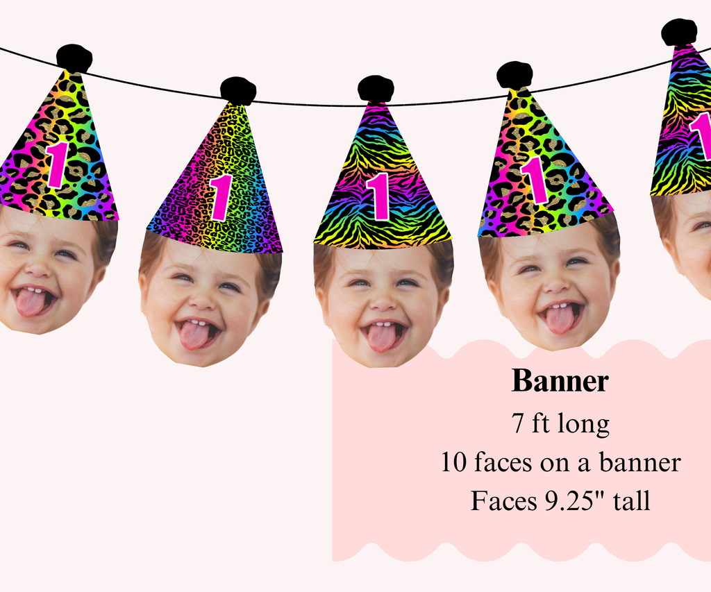 Neon Animal Print Party Decorations
