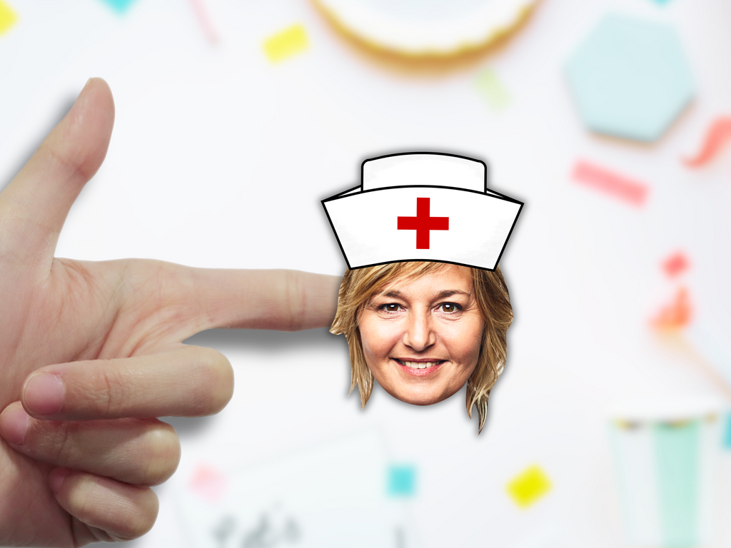 custom nursing stickers personalized with photo