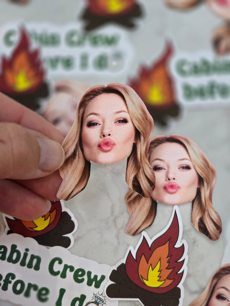 photo showing face confetti for camp bach confetti