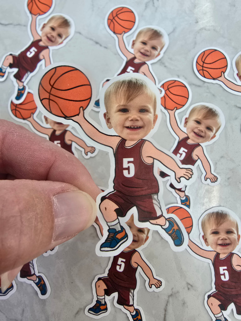 Basketball Confetti with Photo
