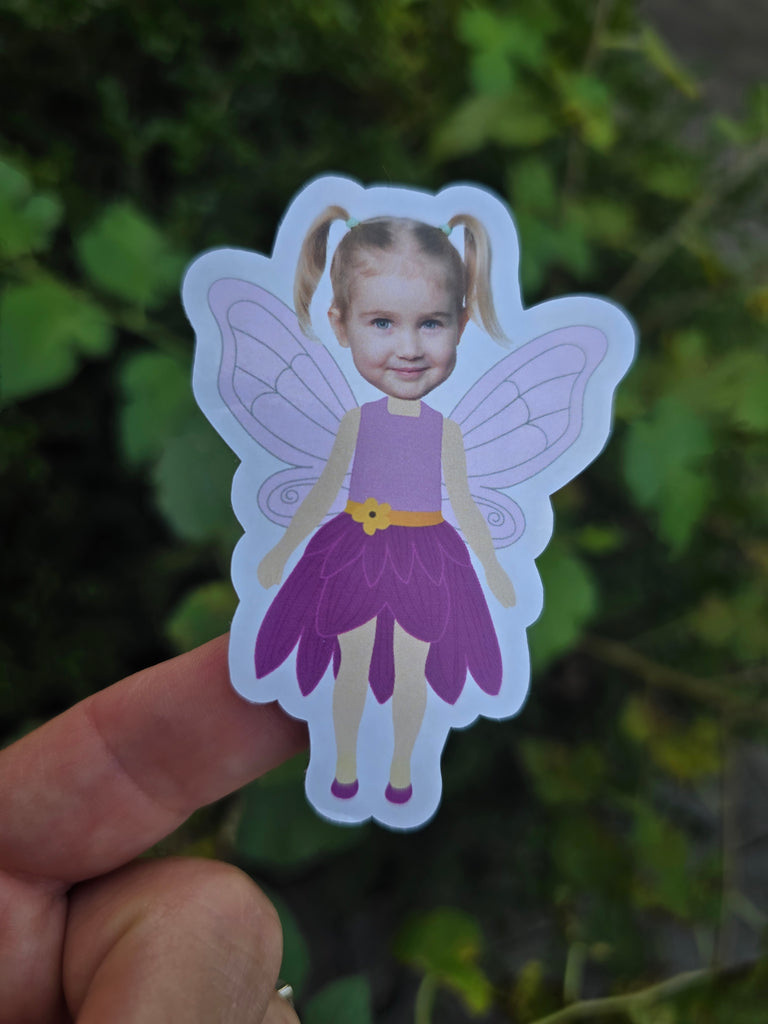 Fairy Stickers Personalized with Photo