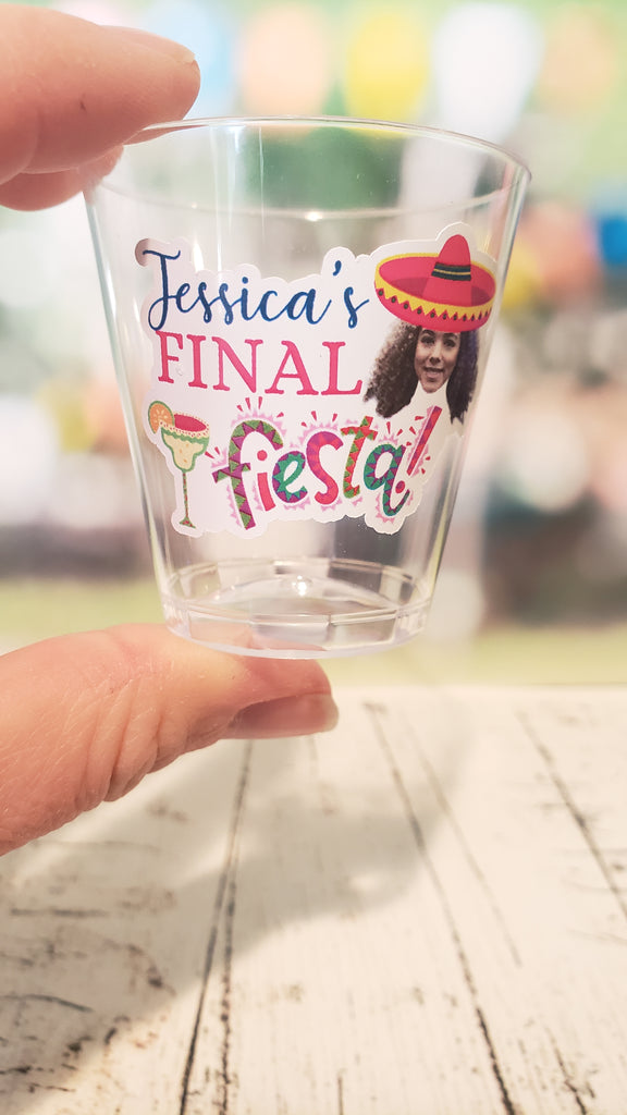 Final fiesta disposable shot glasses