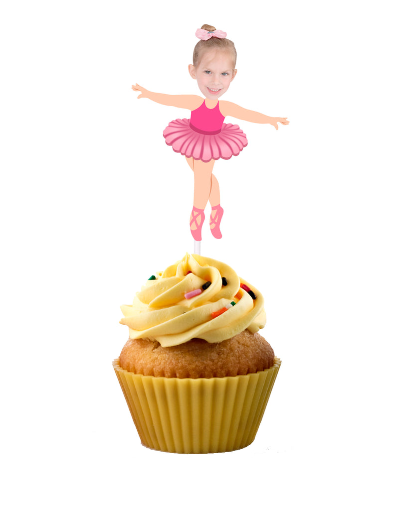 Ballerina cupcake toppers