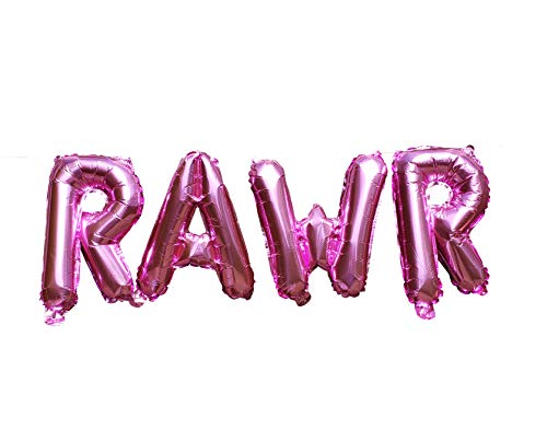 Pink Rawr Balloons for Dinosaur party