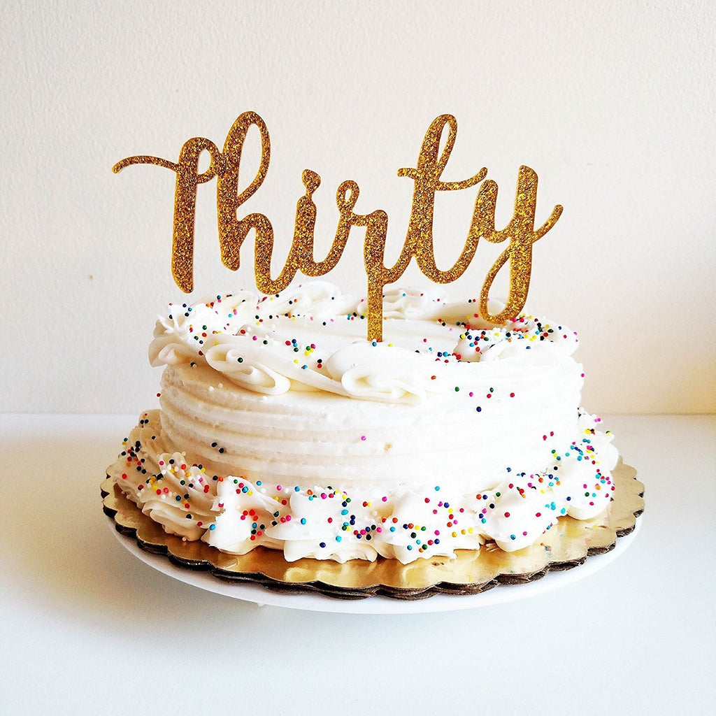 #30 birthday/anniversary/ retirement cake topper