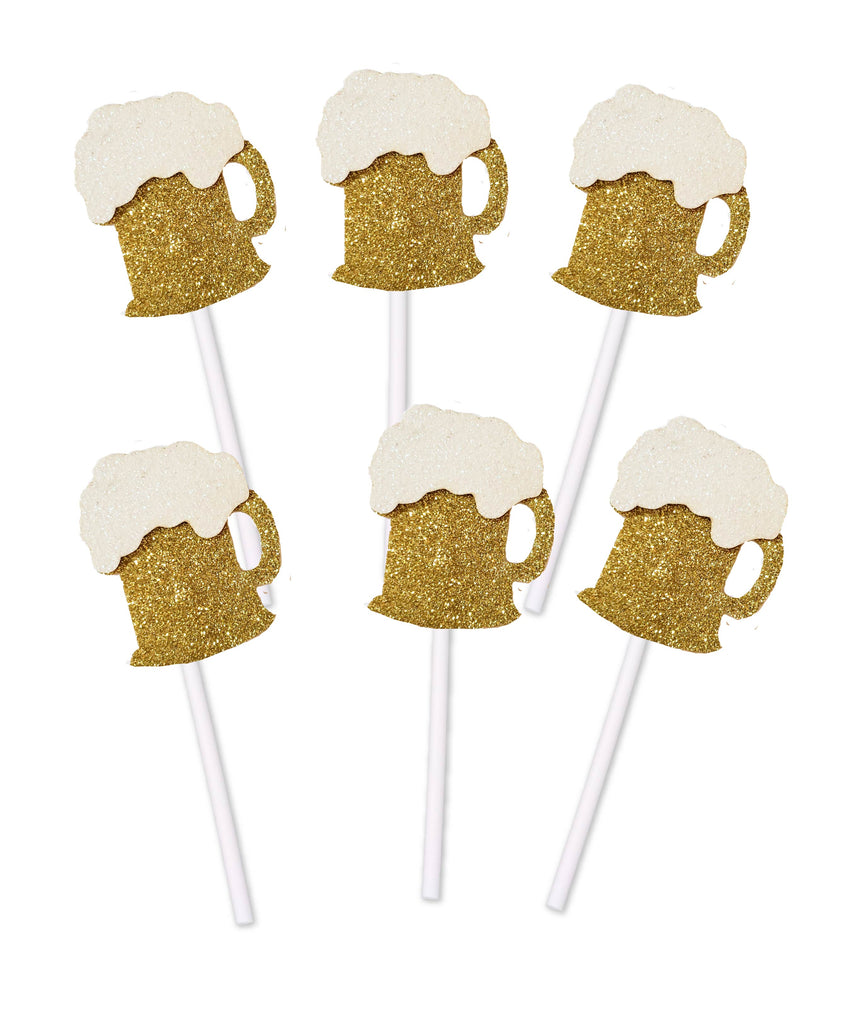 gold cupcake toppers