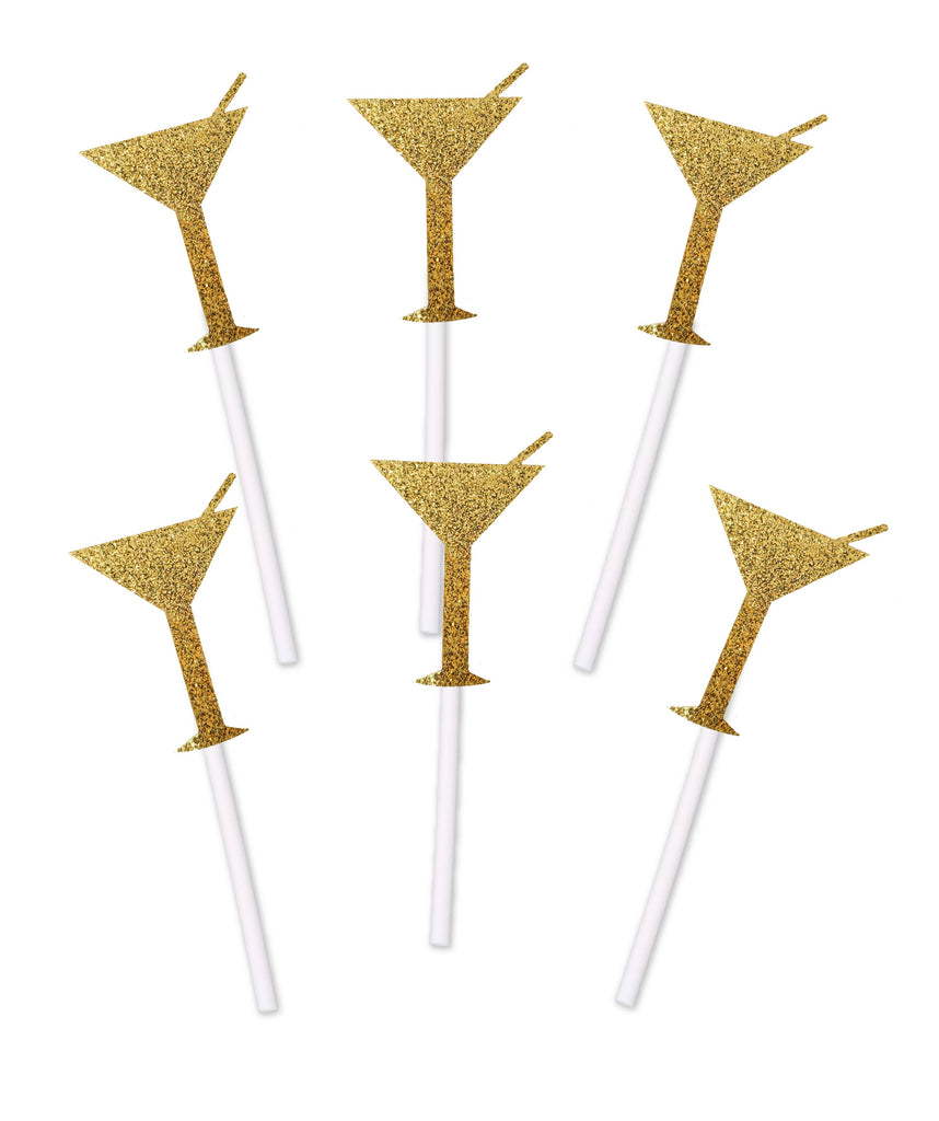 martini cupcake toppers