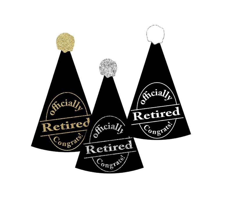 hats available in gold glitter, silver glitter or white writing