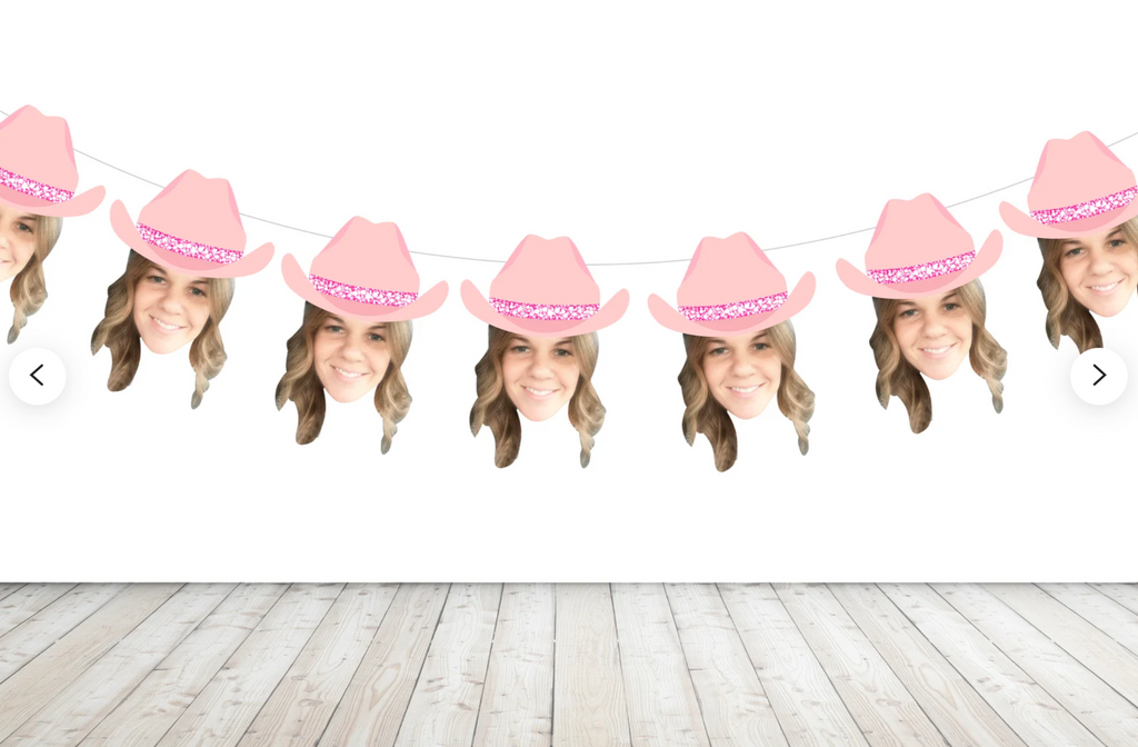 Cowgirl Banner customized with face 
