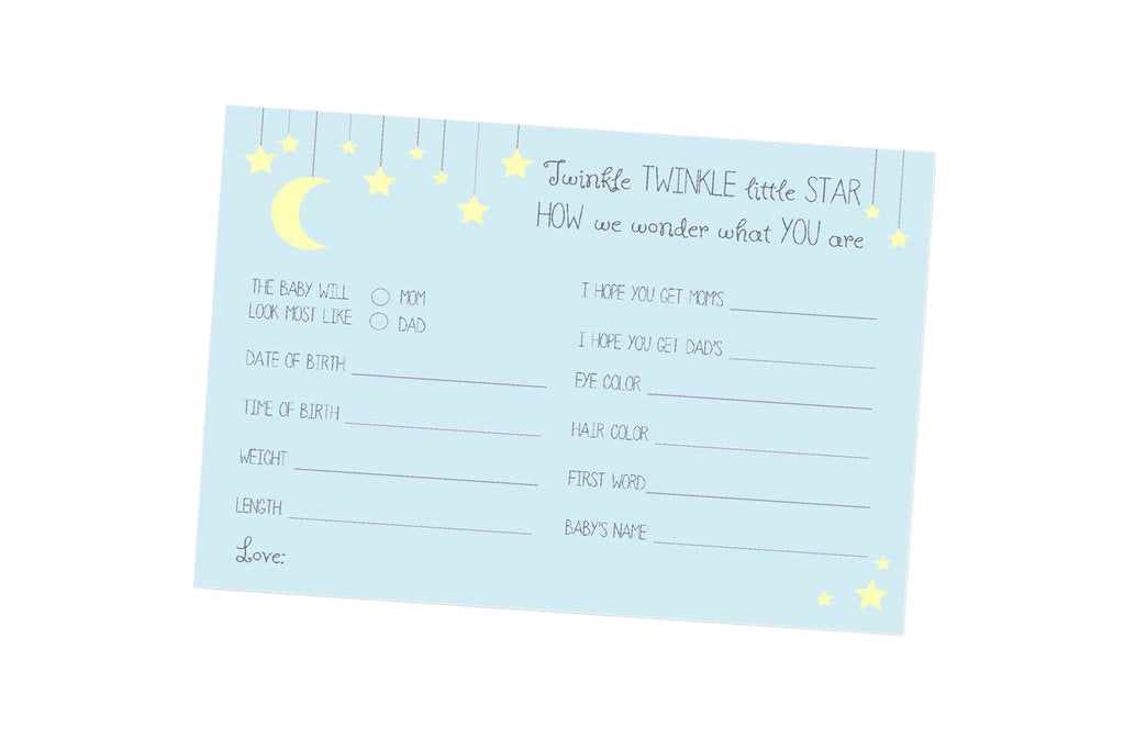 Twinkle little star prediction cards