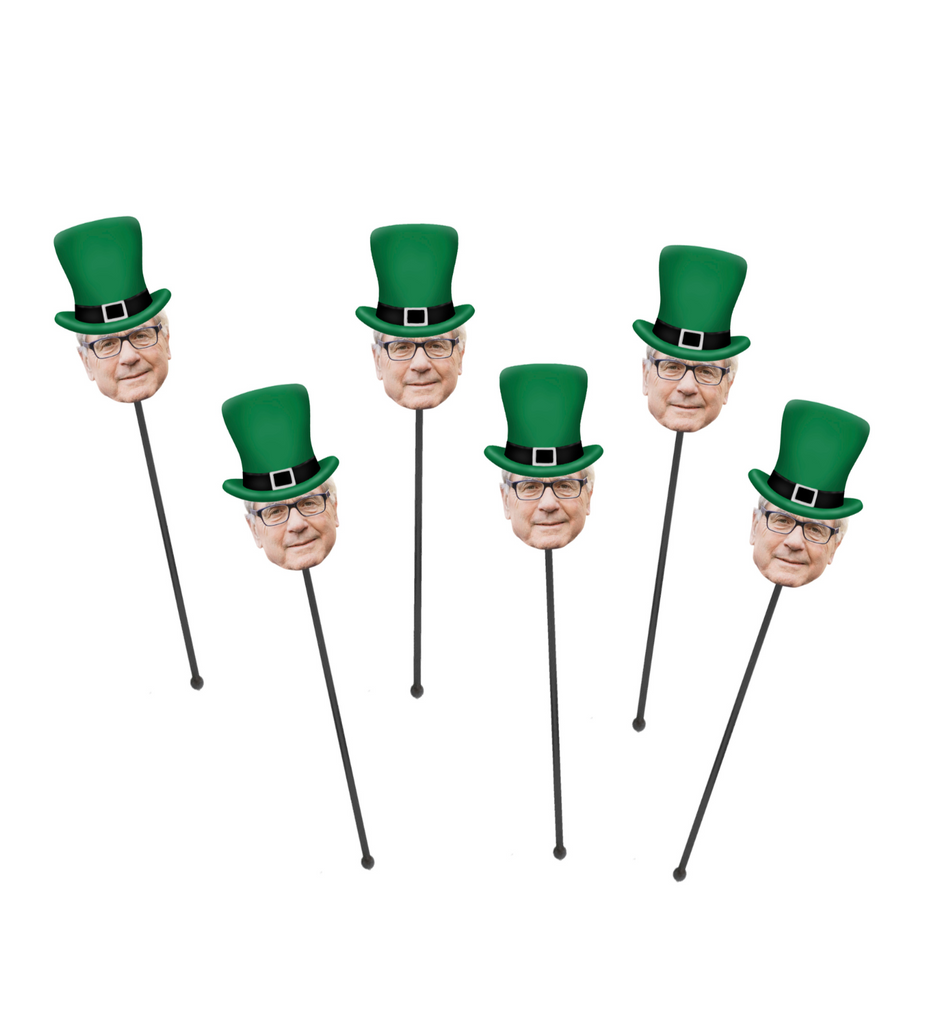 Leprechaun drink stirrers