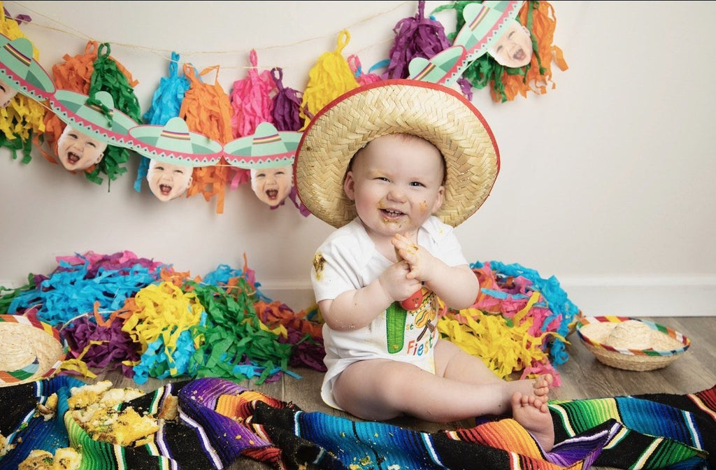 Sombrero banner for Fiesta Cake Smash Photo SHoot