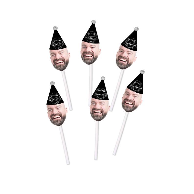 custom retirement cupcake toppers