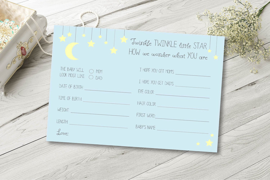 Twinkle little star prediction cards