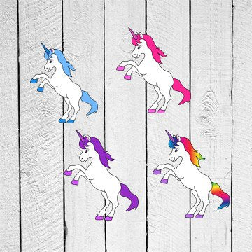Pink Unicorn Cupcake Toppers (12 Count)