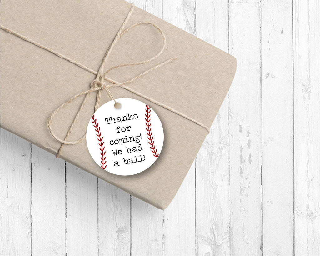 Baseball Favor Tags (set of 24) - for Birthday party or Baby Shower