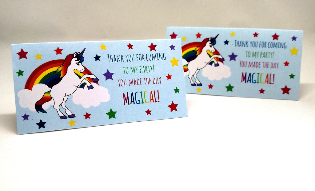Unicorn Rainbow Treat Bag Tags (24 count) - Favor tags, party decorations, thank you tags