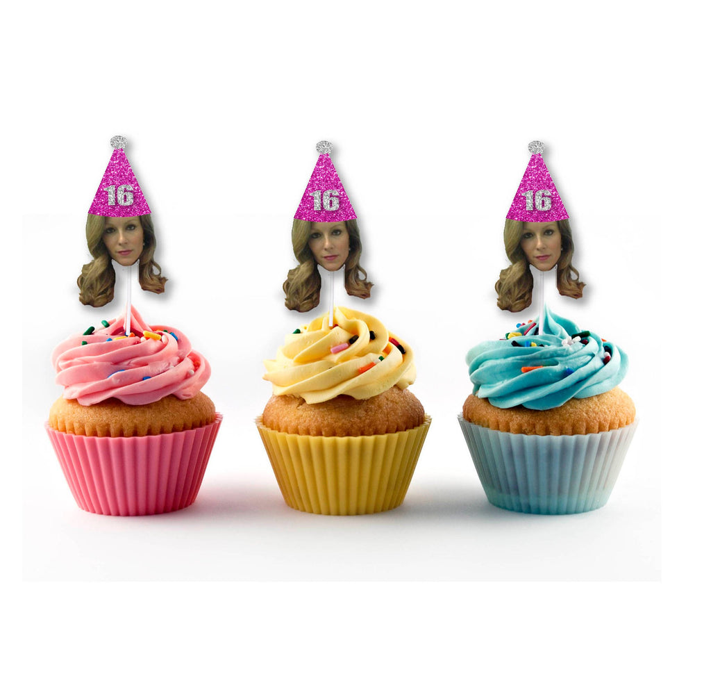 Personalized Bday Cupcake Toppers