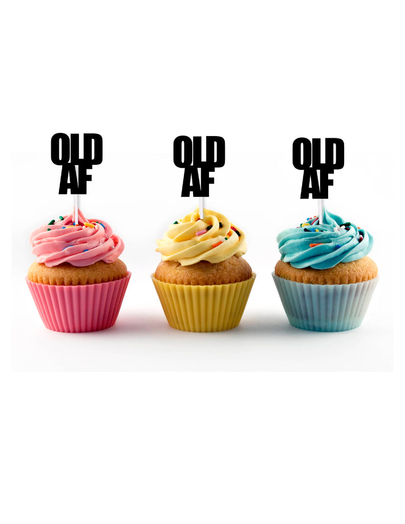 Old AF Cupcake Toppers (12 count)